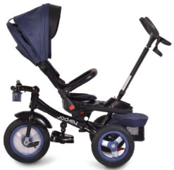 Cangaroo Jockey Trike Grey Stars Driewieler Met Duwstang En Zonnekap -Kleintje Wereld cangaroo jockey trike driewieler met duwstang en zonnekap 37