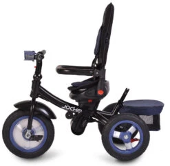 Cangaroo Jockey Trike Grey Stars Driewieler Met Duwstang En Zonnekap -Kleintje Wereld cangaroo jockey trike driewieler met duwstang en zonnekap 40