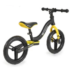 Cangaroo Kiddy Zwart/Geel Loopfiets 109567 -Kleintje Wereld cangaroo kiddy zwart geel loopfiets 109567 3