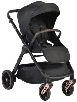 Cangaroo Macan Black 3-in-1 Combi Kinderwagen Incl. Autostoel 2826 -Kleintje Wereld cangaroo macan black 3 in 1 combi kinderwagen incl. autostoel 2826 1