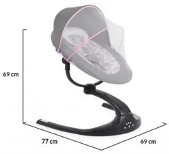 Cangaroo Meira Roze Babyschommel 109165 -Kleintje Wereld cangaroo meira roze babyschommel 109165 9