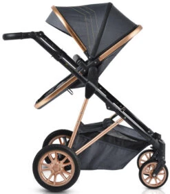 Cangaroo Midas Black 3-in-1 Combi Kinderwagen Incl. Autostoel -Kleintje Wereld cangaroo midas black 3 in 1 combi kinderwagen incl. autostoel 6