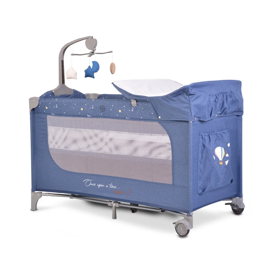 Cangaroo Once Upon A Time 3 Jeans Campingbed Met Aankleedvlak - Afbeelding 2