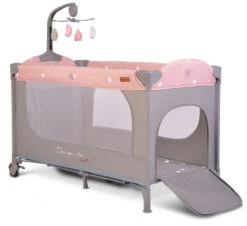 Cangaroo Once Upon A Time 2 Pink Campingbed -Kleintje Wereld cangaroo once upon a time pink campingbed 3