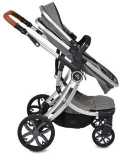 Cangaroo Polly Grey 3-in-1 Combi Kinderwagen Incl. Autostoel -Kleintje Wereld cangaroo polly grey 3 in 1 combi kinderwagen incl. autostoel 0 1920x1920