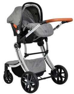 Cangaroo Polly Grey 3-in-1 Combi Kinderwagen Incl. Autostoel -Kleintje Wereld cangaroo polly grey 3 in 1 combi kinderwagen incl. autostoel 2 1920x1920