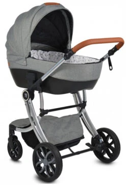 Cangaroo Polly Black 3-in-1 Combi Kinderwagen Incl. Autostoel -Kleintje Wereld cangaroo polly grey 3 in 1 combi kinderwagen incl. autostoel 4 1