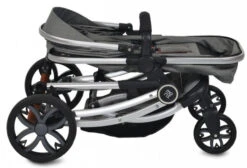 Cangaroo Polly Black 3-in-1 Combi Kinderwagen Incl. Autostoel -Kleintje Wereld cangaroo polly grey 3 in 1 combi kinderwagen incl. autostoel 7 1