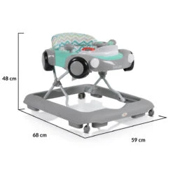 Cangaroo Shelby Grijs Loopstoeltje 108889 -Kleintje Wereld cangaroo shelby mint loopstoeltje 108887 .9 1