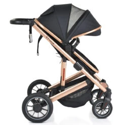 Cangaroo Thira Black 3-in-1 Combi Kinderwagen Incl. Autostoel -Kleintje Wereld cangaroo thira black 3 in 1 combi kinderwagen 15