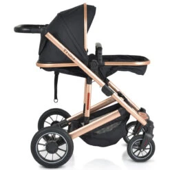 Cangaroo Thira Black 3-in-1 Combi Kinderwagen Incl. Autostoel -Kleintje Wereld cangaroo thira black 3 in 1 combi kinderwagen 17