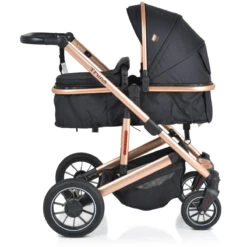 Cangaroo Thira Black 3-in-1 Combi Kinderwagen Incl. Autostoel -Kleintje Wereld cangaroo thira black 3 in 1 combi kinderwagen 2