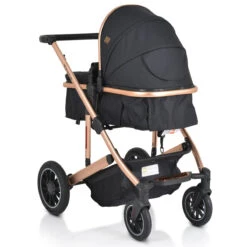 Cangaroo Thira Black 3-in-1 Combi Kinderwagen Incl. Autostoel -Kleintje Wereld cangaroo thira black 3 in 1 combi kinderwagen 5