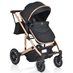 Cangaroo Thira Black 3-in-1 Combi Kinderwagen Incl. Autostoel -Kleintje Wereld cangaroo thira black 3 in 1 combi kinderwagen 7