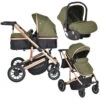 Cangaroo Thira Green 3-in-1 Combi Kinderwagen Incl. Autostoel