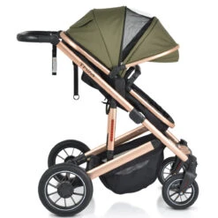 Cangaroo Thira Green 3-in-1 Combi Kinderwagen Incl. Autostoel -Kleintje Wereld cangaroo thira green 3 in 1 combi kinderwagen 15