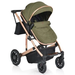 Cangaroo Thira Green 3-in-1 Combi Kinderwagen Incl. Autostoel -Kleintje Wereld cangaroo thira green 3 in 1 combi kinderwagen 7