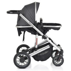 Cangaroo Thira Grey 3-in-1 Combi Kinderwagen Incl. Autostoel -Kleintje Wereld cangaroo thira grey 3 in 1 combi kinderwagen 17