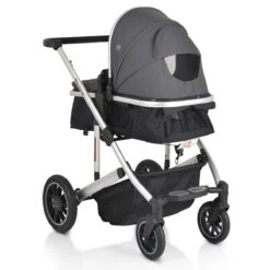 Cangaroo Thira Grey 3-in-1 Combi Kinderwagen Incl. Autostoel -Kleintje Wereld cangaroo thira grey 3 in 1 combi kinderwagen 6