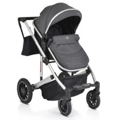 Cangaroo Thira Grey 3-in-1 Combi Kinderwagen Incl. Autostoel -Kleintje Wereld cangaroo thira grey 3 in 1 combi kinderwagen 7
