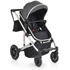 Cangaroo Thira Grey 3-in-1 Combi Kinderwagen Incl. Autostoel -Kleintje Wereld cangaroo thira grey 3 in 1 combi kinderwagen 8