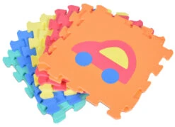 Cangaroo Voertuigen 10 Stuks Puzzelmat 1007B3 -Kleintje Wereld cangaroo voertuigen 10 stuks puzzelmat1