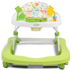 Cangaroo Walker Zoo Green Loopstoeltje 107479 -Kleintje Wereld cangaroo walker zoo green 2 in 1 loopstoeltje 3