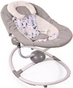 Cangaroo Woodsy Grey 2-in-1 Swing Elektrische Babyschommel -Kleintje Wereld cangaroo woodsy swing elektrische babyschommel 5