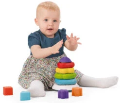 Chicco 2 In 1 Stapelring Toren C09372 -Kleintje Wereld chicco stapelring toren 2 in 1 8058664089734