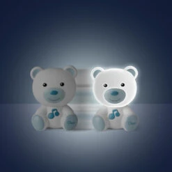 Chicco Dreamlight Bear Blue Nachtlampje Met Muziek C09830.20 -Kleintje Wereld chicco dreamlight bear blue nachtlampje met muziek 2