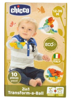 Chicco ECO+ 2-in-1 Bouw Een Bal Speelgoed C093741 -Kleintje Wereld chicco eco 2 in 1 bouw een bal speelgoed c093741 9