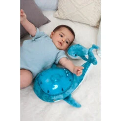 Cloud-B Tranquil Whale Blue Muzikale Babyprojector -Kleintje Wereld cloud b tranquil whale blue muzikale babyprojector 2