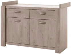 Meegroei Babykamer Amalia Grijs: Meegroei Ledikant, Commode En 2-Deurskast 12 Meegroei Babykamer Amalia Grijs: Meegroei Ledikant, Commode En 2-Deurskast -Kleintje Wereld commode amalia grijs