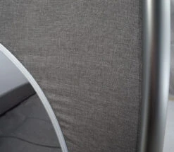 Ding Estilo Melee Grey Ledikant En Reisbedje -Kleintje Wereld detail denim campingbed