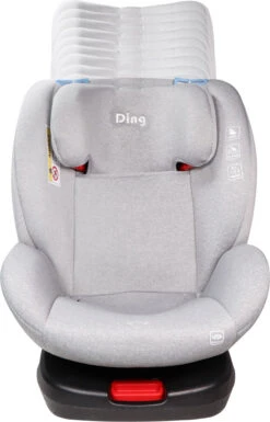 Ding Cruz Light Grey 360° Isofix Autostoel 0-36kg DI-101921 -Kleintje Wereld di 101921 ding cruz light grey positions
