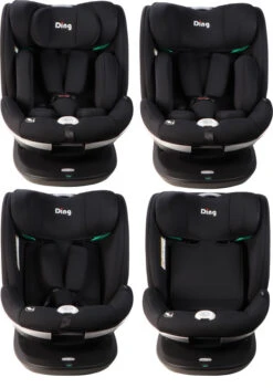 Ding Mace Black 360° I-Size Autostoel 0-36kg DI-111916 -Kleintje Wereld di 111916 ding mace black 05