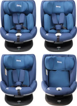 Ding Mace Blue 360° I-Size Autostoel 0-36kg DI-111919 -Kleintje Wereld di 111919 ding mace blue 05
