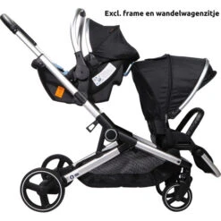 Ding Fenix Black/Black Autostoel 0-13kg -Kleintje Wereld ding amigo black silver 0 13kg autostoel di 191708 2 1