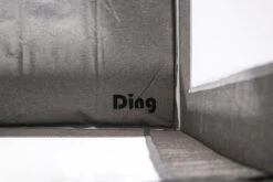 Ding Stripe Grey Melange Campingbed DI-271803 -Kleintje Wereld ding campingbed grey logok