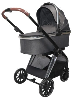 Ding Fenix Grey/Silver Kinderwagen DI-191703 -Kleintje Wereld ding fenix greysilver kinderwagen14