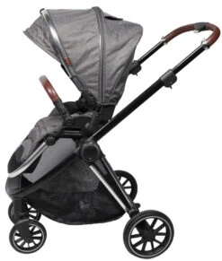 Ding Fenix Grey/Silver 3-in-1 Combi Kinderwagen Incl. Autostoel -Kleintje Wereld ding fenix greysilver kinderwagen6 1