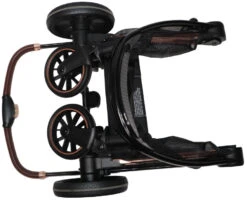 Ding Fenix Grey/Silver 3-in-1 Combi Kinderwagen Incl. Autostoel -Kleintje Wereld ding fenix kinderwagen ingeklapt 3