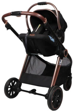 Ding Fenix Black/Rose 3-in-1 Combi Kinderwagen Incl. Autostoel -Kleintje Wereld ding fenix rose kinderwagen19