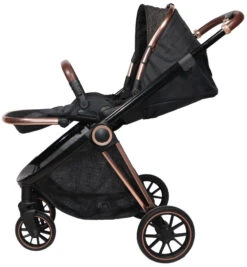 Ding Fenix Black/Rose 3-in-1 Combi Kinderwagen Incl. Autostoel -Kleintje Wereld ding fenix rose kinderwagen5 1