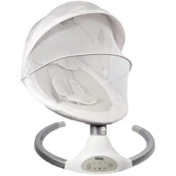 Ding Hugg Silver/White Swing Babyschommel DI-939586 -Kleintje Wereld ding hugg silver.white swing babyschommel 6