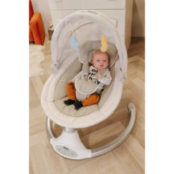 Ding Hugg Silver/White Swing Babyschommel DI-939586 -Kleintje Wereld ding hugg silver.white swing babyschommel di 939586 2