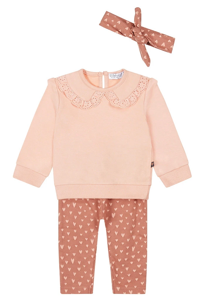 Dirkje Dreams Soft Pink Maat 62 2-delige Set Met Haarband S48303-31 W23
