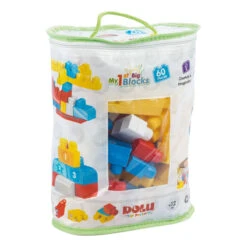 Dolu My First 60 Stuks Gekleurde Blokken 5019 -Kleintje Wereld dolu my first 60 stuks gekleurde blokken 5019 1 1