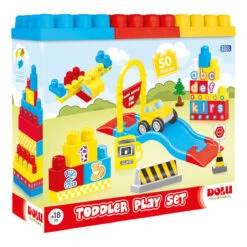 Dolu Play Set 50 Stuks Gekleurde Blokken 5025 -Kleintje Wereld dolu play 50 stuks gekleurde blokken 5025 6 1