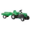Dolu Ranchero Groen Traptractor Met Aanhangwagen 8246 -Kleintje Wereld dolu ranchero groen tractor met aanhangwagen 8246 1